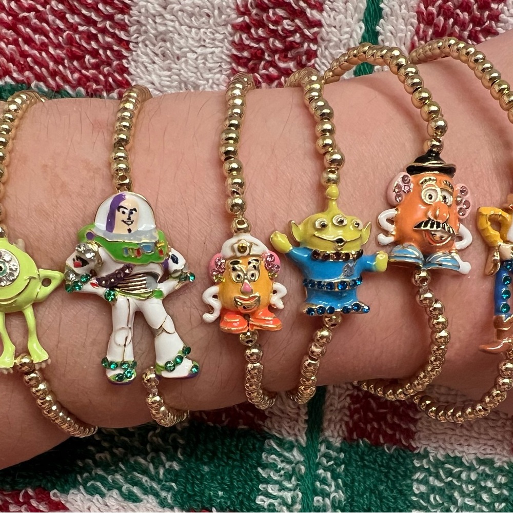 BaubleBar Toy Story Character Bracelets - Gold and Multicolor